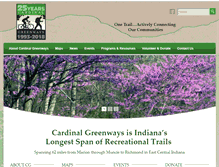 Tablet Screenshot of cardinalgreenways.org